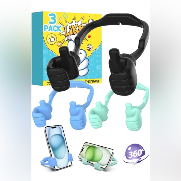 Other - Thumbs Up Phone Stand 3 Pack | Cute Adjustable Holder NEW